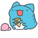 Cute Bugcat Capoo with Cola and Ice Cream