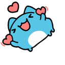 Cute Bugcat Capoo with Hearts