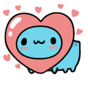 Cute Bugcat Capoo with Hearts