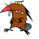 Angry Beavers Norbert and Daggett