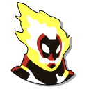Ben 10 Heatblast and a Fireball