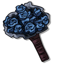 Corpse Bride Emily and her Bouquet of Blue Roses