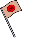 Looney Tunes Marvin the Martian and Flag