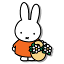 Miffy & Friends Miffy and Basket of Flowers