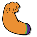 Mucha Lucha Buena Girl and her Arm