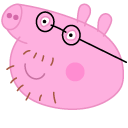 Peppa Pig Daddy Pig and Glasses