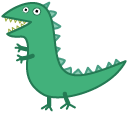 Peppa Pig George and Mr. Dinosaur