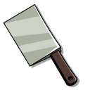 The Gaslight District Ken the Butcher and a Cleaver Knife