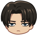 Chibi Attack on Titan Levi Ackerman and Sword
