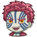 Chibi Demon Slayer Akaza and Koyuki's Hairpin