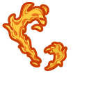 Chibi Demon Slayer Kyojuro Rengoku and Flame