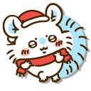 Chiikawa and Momonga in Christmas Outfits