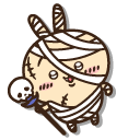 Chiikawa Usagi Mummy and Hachiware Vampire