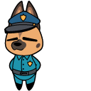 Chikn Nuggit German Shepherd Police Dog