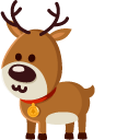 Christmas Deer and Snow Globe