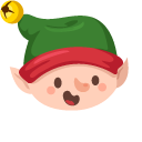 Christmas Elf and Santa Claus