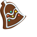 Christmas Gingerbread Bell and House