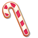Christmas Gingerbread House and Candy Cane Cookie