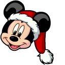 Christmas Mickey Mouse and Candy Cane