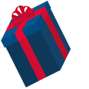 Christmas Penguin and Gift Box