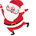 Christmas Santa and Present