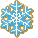 Christmas Snowman Cookie and Snowflake Cookie