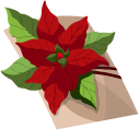 Christmas Wish List with Poinsettia