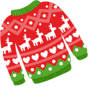 Ugly Christmas Sweater and Hat