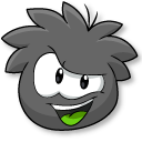 Club Penguin Black Puffle and Fire
