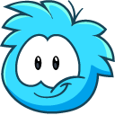 Club Penguin Blue and Red Puffles