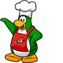 Club Penguin Pizza Chef and Pizza