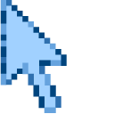 Blue Winter Lake Pixel