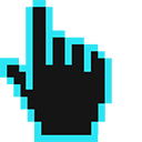 Bright Turquoise Pixel