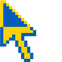 Freedom Blue and Energizing Yellow Pixel