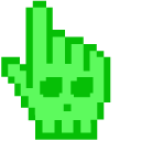Green Skull Pixel