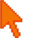 Orange Pumpkin Pixel