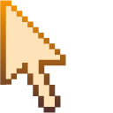 Yellow-Orange Pumpkin Cake Pixel