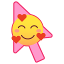 Lovely Smiley with Hearts