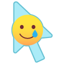 Smiling Face with a Tear Smiley