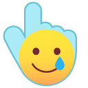 Smiling Face with a Tear Smiley