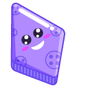 Purple Rhombus Smile