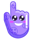 Purple Rhombus Smile