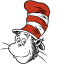 Cat in the Hat and Green Umbrella