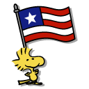 Peanuts Snoopy and Woodstock Celebrating the 4th of July