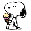 Peanuts Snoopy with Ice Cream