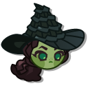 Cookie Run Elphaba Cookie and a Broom