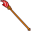 Cookie Run General Jujube Cookie and a Staff