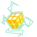 Cookie Run Lemon Cookie and a Cube