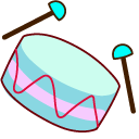 Cookie Run Macaron Cookie and her Drum