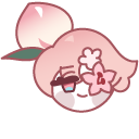 Cookie Run Peach Blossom Cookie and Flower